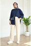 Elastic Waist Pocket Trousers 0118-02 Cream