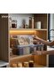 Set of 2 20 Liter (20X2) Horizontal Food Storage Containers Plastic Lock-Lid Kitchen Interior-Exterior Organizer