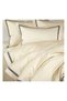Anthracite Striped Cream Colored Oversize Duvet Cover Set - 2