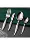 48-Piece Stainless Steel Cutlery Set with Stand | Silver Finish | 18/10 Flatware Set - 8