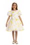 Flower and Pearl Detailed Hair Accessory Evening Dress Girl's East Day Dress 3-4-5-6-7 Years Old 35239Pr - 3