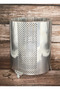 طقم سلة مهملات وعلبة مناديل فضية اللون - 6