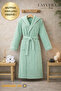 Unisex Green Bathrobe 100% Cotton |   High Quality, Hooded and Ribbed