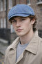 Men's Denim British Newsboy Cap - Washable, Sanded Denim Hat |   Standard Fit/ Stretchy - 2