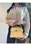 Women's Lara Model Lock Belt Detailed Bag - 4