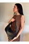 Women's Aster Model Knitted Detailed Small Shoulder Bag