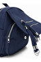 Women's Mini Multi-Compartment Fabric Bag Backpack – with Cover Pocket Detail Daily Use Bag Pieces - 3