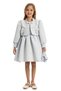 Stylish Detailed Special Occasion Girl's Evening Dress Bolero and Bag Set 3-4-5-6-7 Years 35388Pr - 2