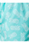 Swimsuit Shorts Pineapple Printed Pockets Tied Waist - 6