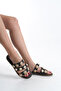 Ali̇nda Women's Transparent Beaded Slippers A003- K352 - 6
