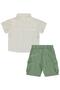 Dinosaur Embroidered 6-18 Months Set - Beige - 3