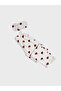 Cotton White Heart Pattern Shirt Collar Buttoned Short Sleeve Pajama Set Suitable for Girls and Mother - 6