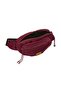 Nylon Unisex Claret Red Waist Bag - 2