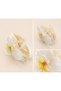 White Orchid Flower Pearl Detailed Hairpin – Elegant Orchid Figured Hair Clip, Daily Hair Accessory - 2