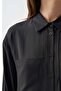 Black-Pat Detailed Pocketed Tunic - 4