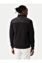 Mock Neck Black Men's Jacket Mw0Mw41329Bds_Mix Media Ess Rwb Sta - 2