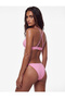 Shiny Side Tie Drawstring Bikini Bottom - 2