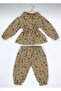 Floral Patterned Muslin Baby Girl Holiday Set Double Set 2013 - 3