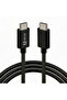 كابل USB-C إلى USB-C، بقوة 3 أمبير كحد أقصى، يدعم نقل البيانات USB 2.0، كابل شحن طويل جدًا بطول 2 متر، أسود اللون