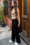 Black High Waist Wide Leg Jeans - 3