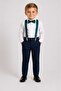 Dapwear's Adjustable Trouser Strap and Bow Tie Set for Boys (1-9) Years Old