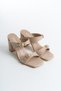 Bery Women's Heeled Double Tape Belted Slippers A012-K0615 - 3