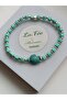 Women's Anklet Turquoise Turtle Tightening Natural Stone Turquoise Bead Anklet - 7