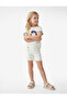 Button Detailed Viscose Blend Elastic Waist Shorts
