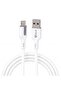 كابل آيفون، USB-A إلى لايتنينج، سيليكون، 1 متر، أبيض، لآيفون 12/13/14 برو ماكس، سلسلة 8-13.