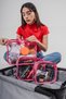 Women's 3Pcs Pink Color Transparent Travel Toiletry Bag Clear Toiletry Bag - 5