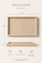 Travertine Marble Tray 20X30 cm Decorative Presentation Tray Bathroom Organizer Natural Stone - 4