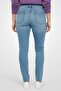 Women Slim Fit Washed Rip Stretchable Denim, Blue - 2