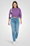 Women Slim Fit Washed Rip Stretchable Denim, Blue - 3