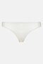 Women Plain Pull On Bikini Bottom, White - 2