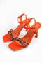 Perla Women's Stone-Fronted Heeled Shoes A002-K1299 - 7