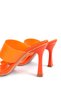 Sofia Women's Heeled Orange Transparent Slippers A002-K1252 - 8