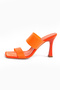 Sofia Women's Heeled Orange Transparent Slippers A002-K1252 - 6