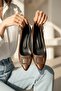Scenic Brown Buckle (4cm) Pointed Toe Heeled Shoes - 8