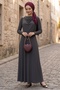 Shawl Tie-Detail Dress 1691 - Anthracite