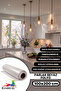 Glossy White Adhesive Kitchen Cabinet and Furniture Covering Foil 100 cm X 2 Meters - 2