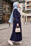 Pocket Detail Zippered Double Set 1697 - Navy Blue - 5