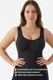 Women's Tummy Control Corset Tank Top Chest Belly Waist Tightener Seamless Shaper Two Size Underwear Black Color Tank Corset