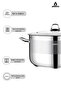 Saphire Stainless Steel 34 cm Deep Pot with Glass Lid - 5