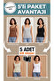 Women's Sleeveless Blouse Thick Strap Undershirt Thin Summer Square Neck 5-Piece Set - 8
