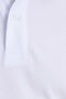 Men's Slim Fit Slim Fit 100% Cotton Plain Pique White Polo Collar T-Shirt - 7