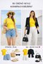 Crew Neck Short Sleeve Ribbed Lycra Bady Blouse T-Shirt - 6