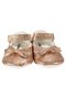 Baby Girl Rose Powder Shiny Bow Shoes Ballet Flats - 2