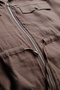 Plus Size Women's Summer High Quality Modal Linen Double Mommy Set Zipper Shirt Pants Comfortable Fit Mink - 4