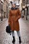 Mandes Tunnel Belted Coat 592 - Tan - 4
