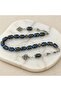 Oltu Stone Capsule Cut Dark Blue Zaza Rosary - 2